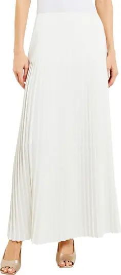 Misook Pleated Woven A-Line Maxi Skirt | Nordstrom | Nordstrom