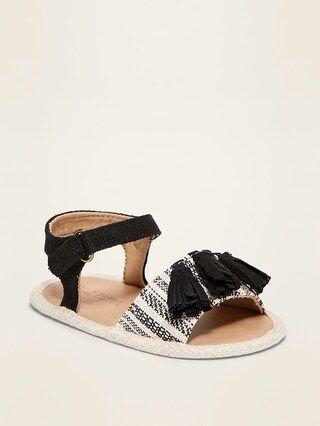 Textile Faux-Suede Tassel Sandals for Baby | Old Navy (US)