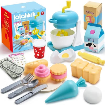 Joyfy 16Pcs Whisk n' Bake Bakery Mixer Playset, Pretend Play Kitchen Toys for Girls Boys, Easter ... | Target