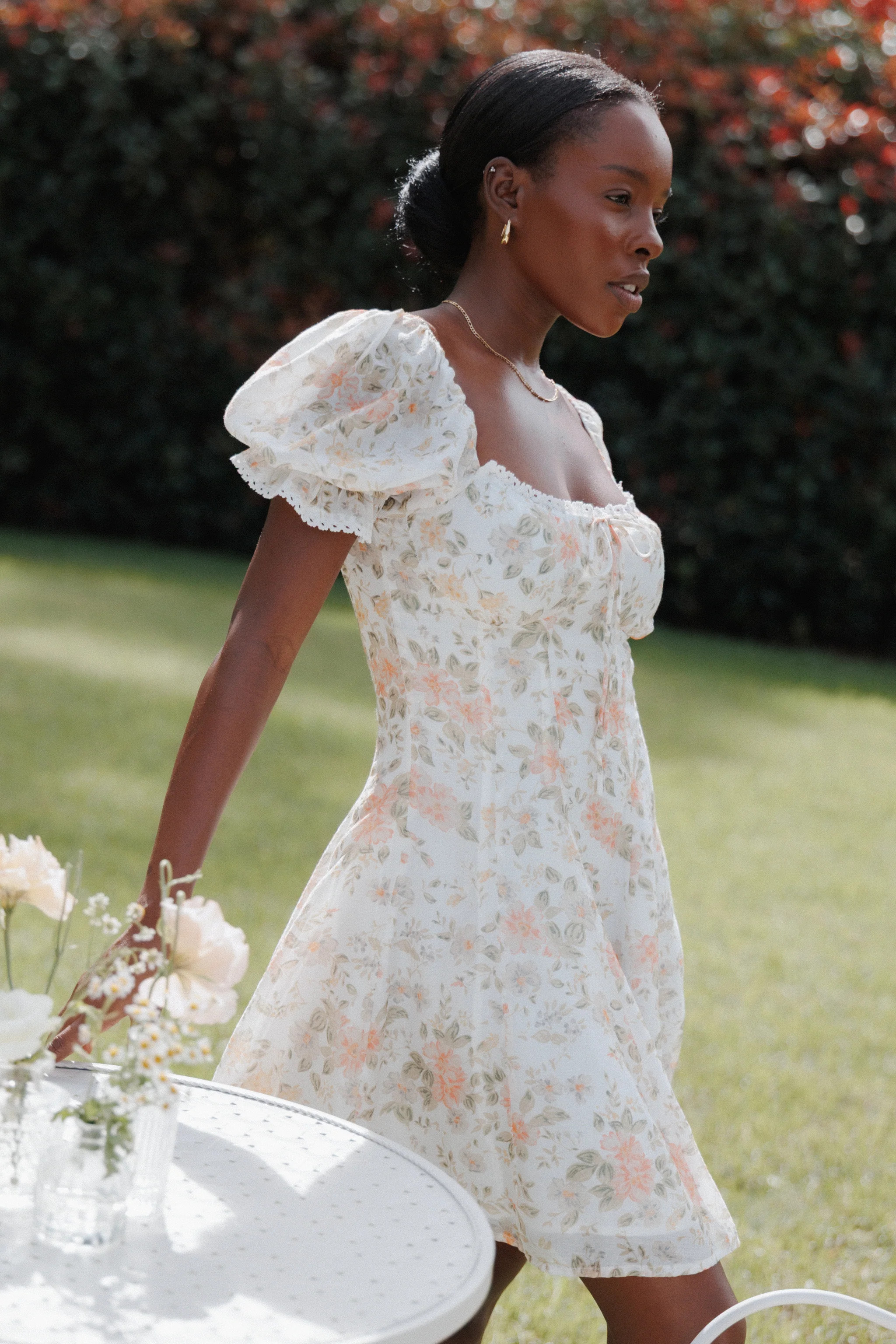 Lavia Mini Dress - White Multi Floral | Petal & Pup (US)