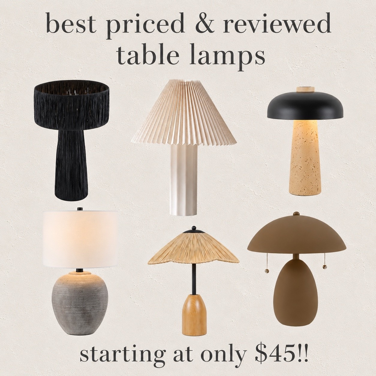 #ad best priced & reviewed tables lamps starting at only $45 from @Wayfair !!!!! #wayfairpartner #wayfair