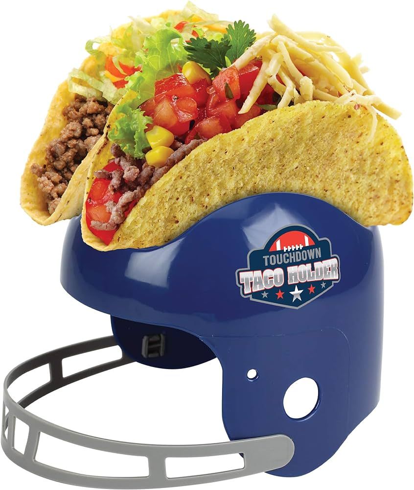 Funwares Touchdown Taco Holder - Football Helmet Taco Stand and Snack Bowl | Amazon (US)