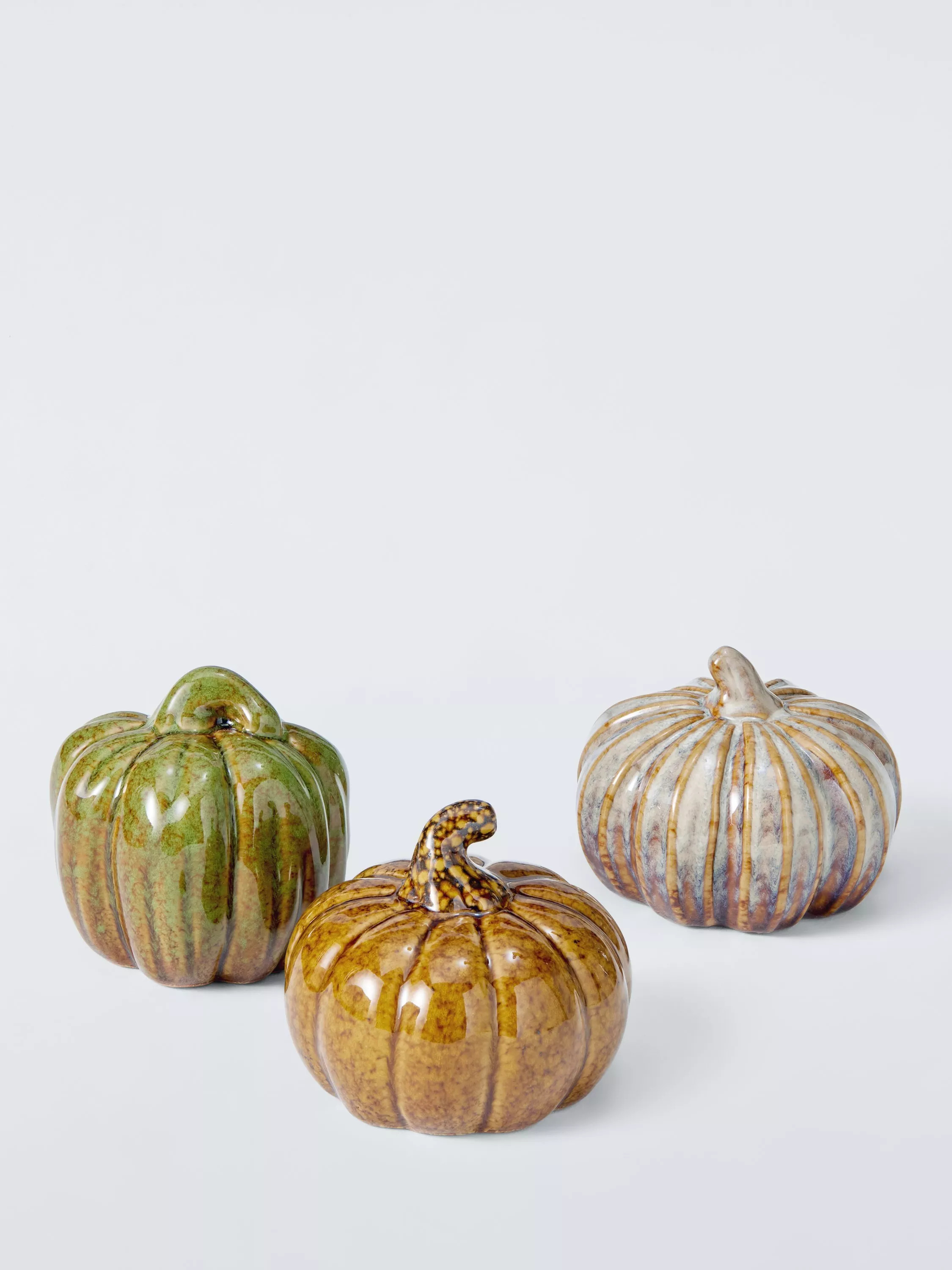 Ceramic Mini Pumpkins, Set of 3 | John Lewis (UK)