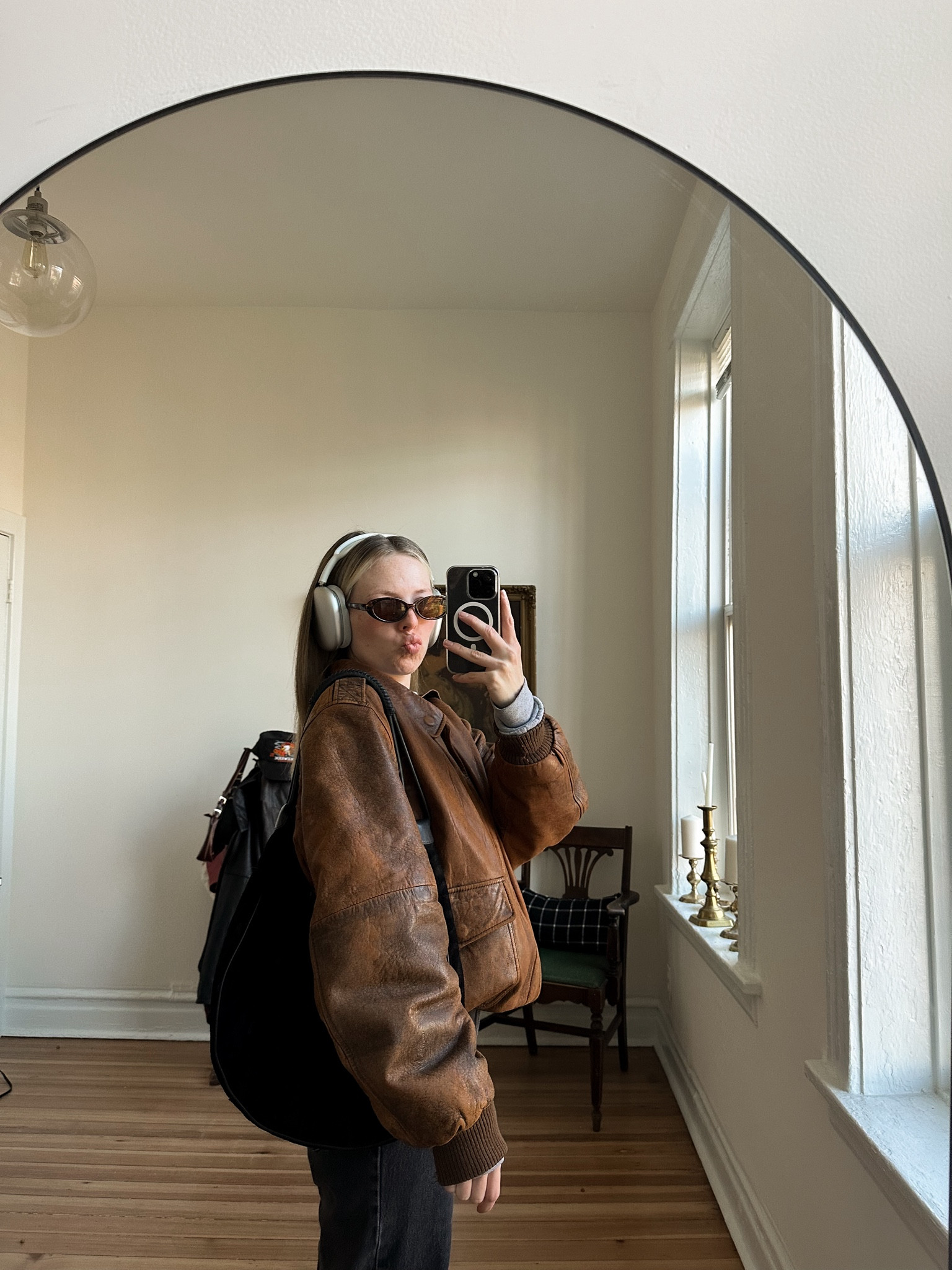 brown leather bomber jackett

#LTKFindsUnder100 #LTKHoliday #LTKGiftGuide