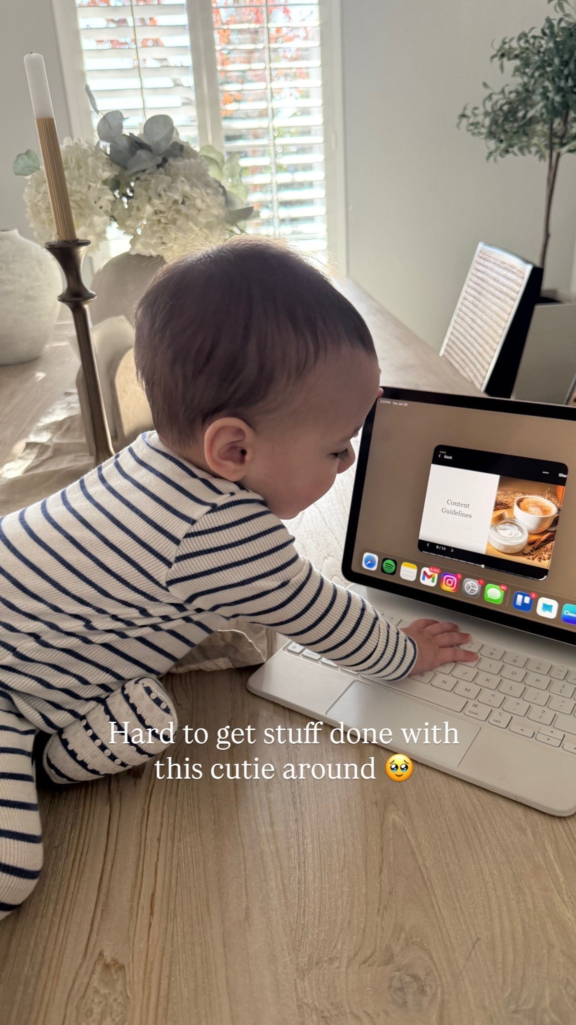 Duke loves my iPad too!

#LTKmomlife #LTKKids #LTKBaby