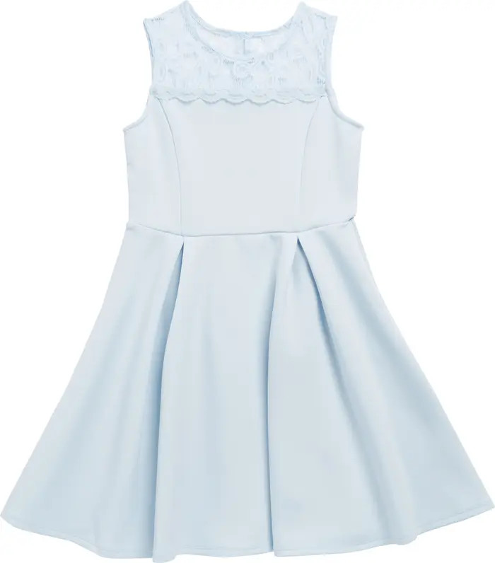 Kids' Lace Illusion Scuba Dress | Nordstrom Rack