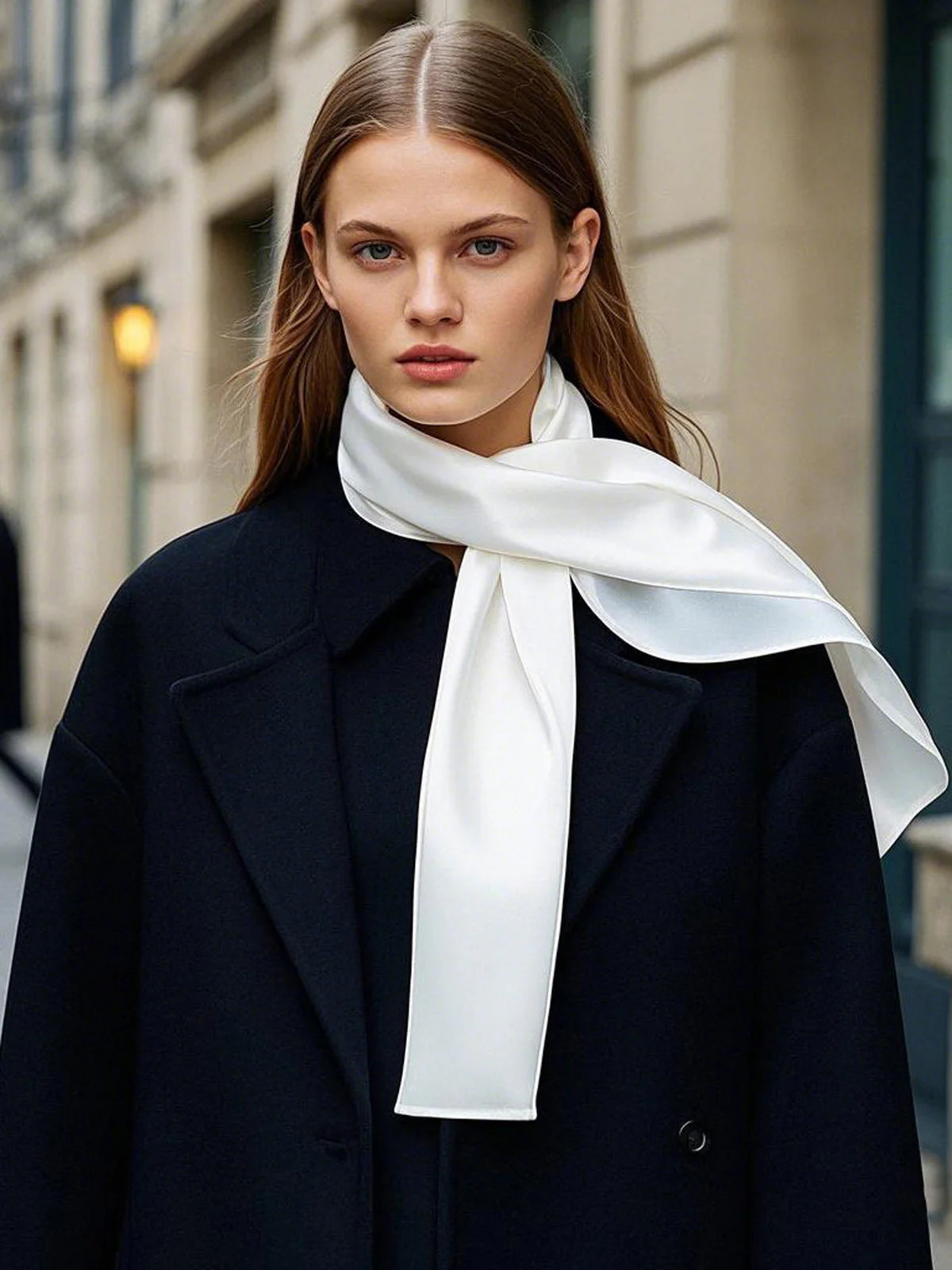 Pure Silk Rectangle Long Scarf/Shawl 170x53cm/67 | SilkSilky