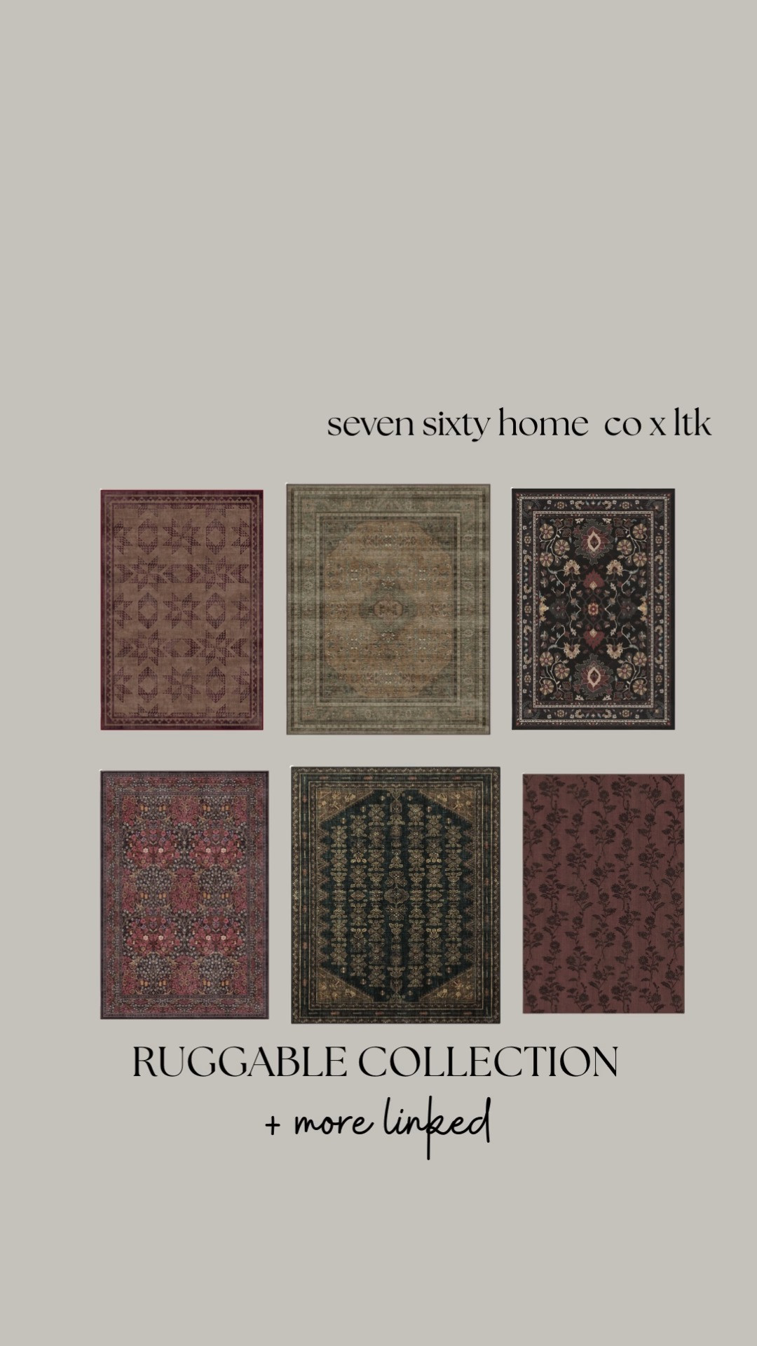 These are the rugs I keep coming back to — versatile, timeless patterns that work across living rooms, bedrooms, dining spaces, and layered layouts. Each one was chosen for durability, easy styling, and that collected look that doesn’t feel trendy or loud.

This mix includes washable options, classic motifs, and neutral-friendly colorways that make them easy to live with long-term. If you’re looking for rugs that feel designer-curated but still practical, these are worth bookmarking.

Tap to shop the full rug collection. 

 #LTKHome