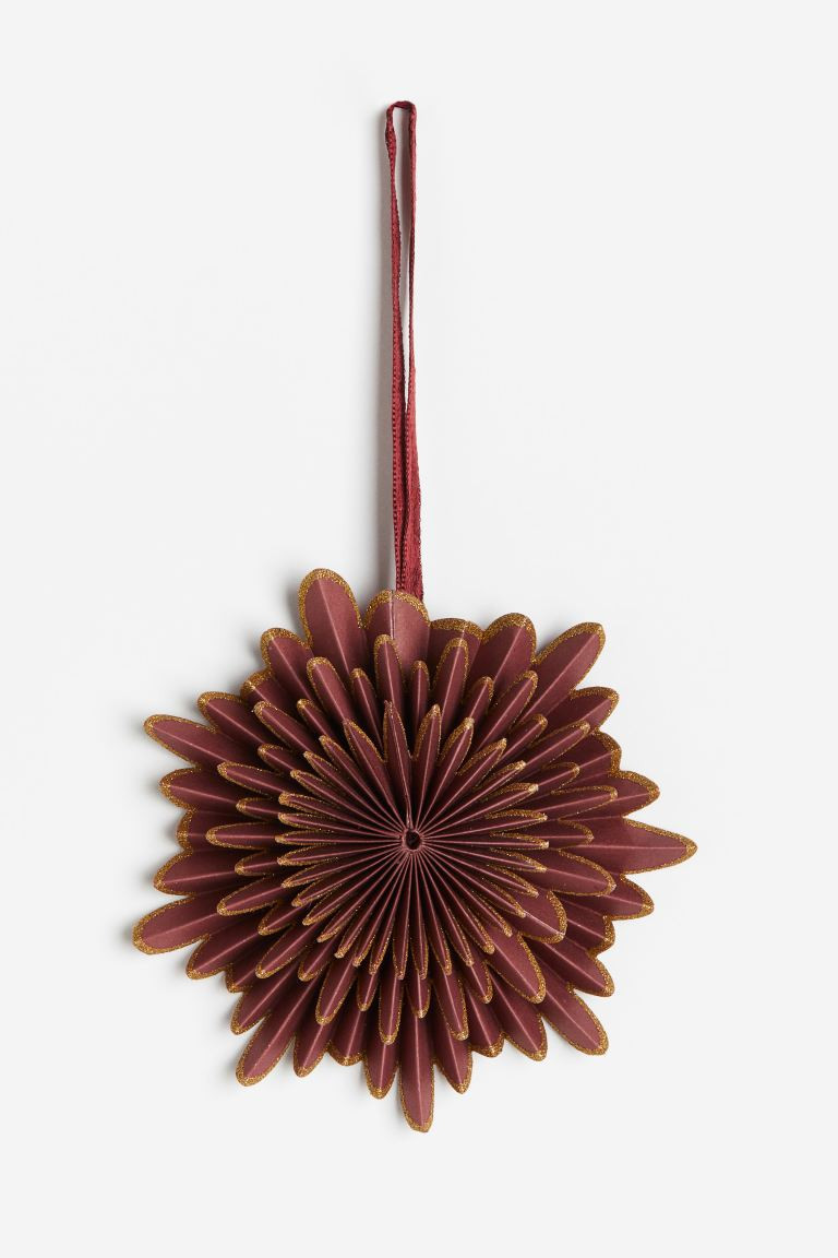 Paper Christmas Ornament - Dark red - Home All | H&M US | H&M (US + CA)