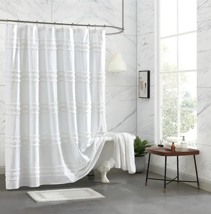 DKNY Chenille Stripe Shower Curtain | Nordstrom | Nordstrom