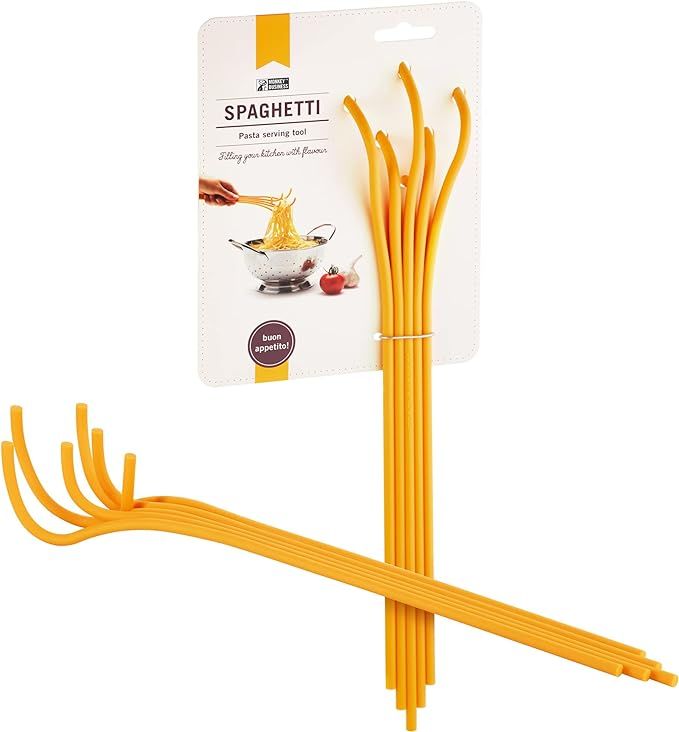 Monkey Business Fun Spaghetti-Shaped Spaghetti Spoon, Pasta Fork from a Series of Pasta-Inspired ... | Amazon (US)