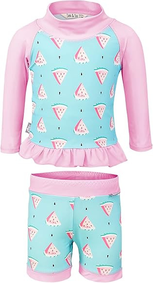 Jan & Jul Long Sleeve 2-pc UV Swim-Suit Set with Shorts (Baby, Toddler, Kids) | Amazon (CA)