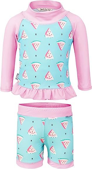 Jan & Jul Long Sleeve 2-pc UV Swim-Suit Set with Shorts (Baby, Toddler, Kids) | Amazon (CA)