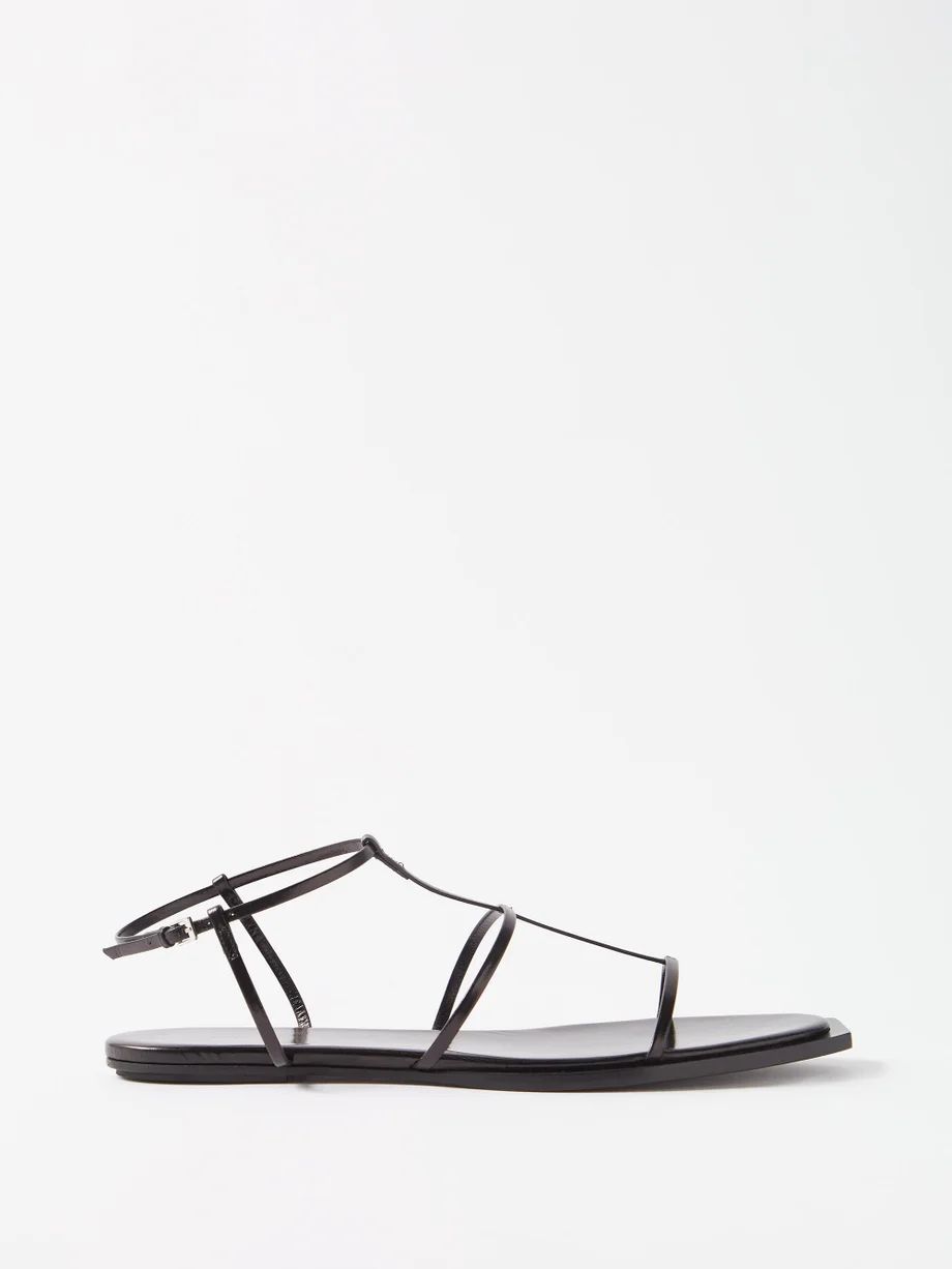 T-bar leather sandals | The Row | Matches (US)