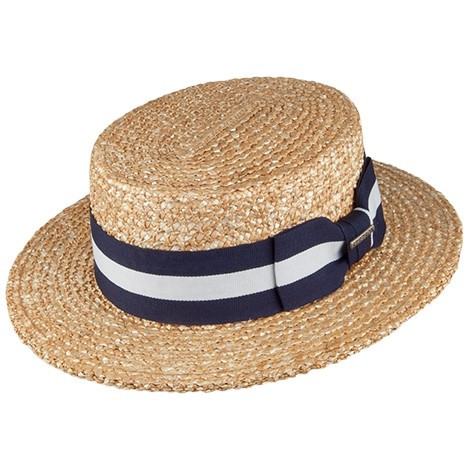 Stetson Hats Amsterdam Boater Hat - Wheat | Hats & Caps (UK)