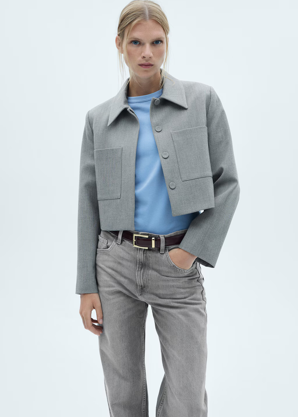 Miami medium-rise straight-fit jeans  - Woman | MANGO United Kingdom | MANGO (UK)