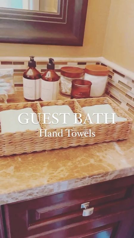This is how I’ve been doing my guest bath hand towels. There’s a larger basket on the opposite side that acts as a mini laundry basket for the used towels. 👍🏻 All items from #Target! 

#bathroom #guestbath #handtowels #bathroomaccessories


#LTKhome