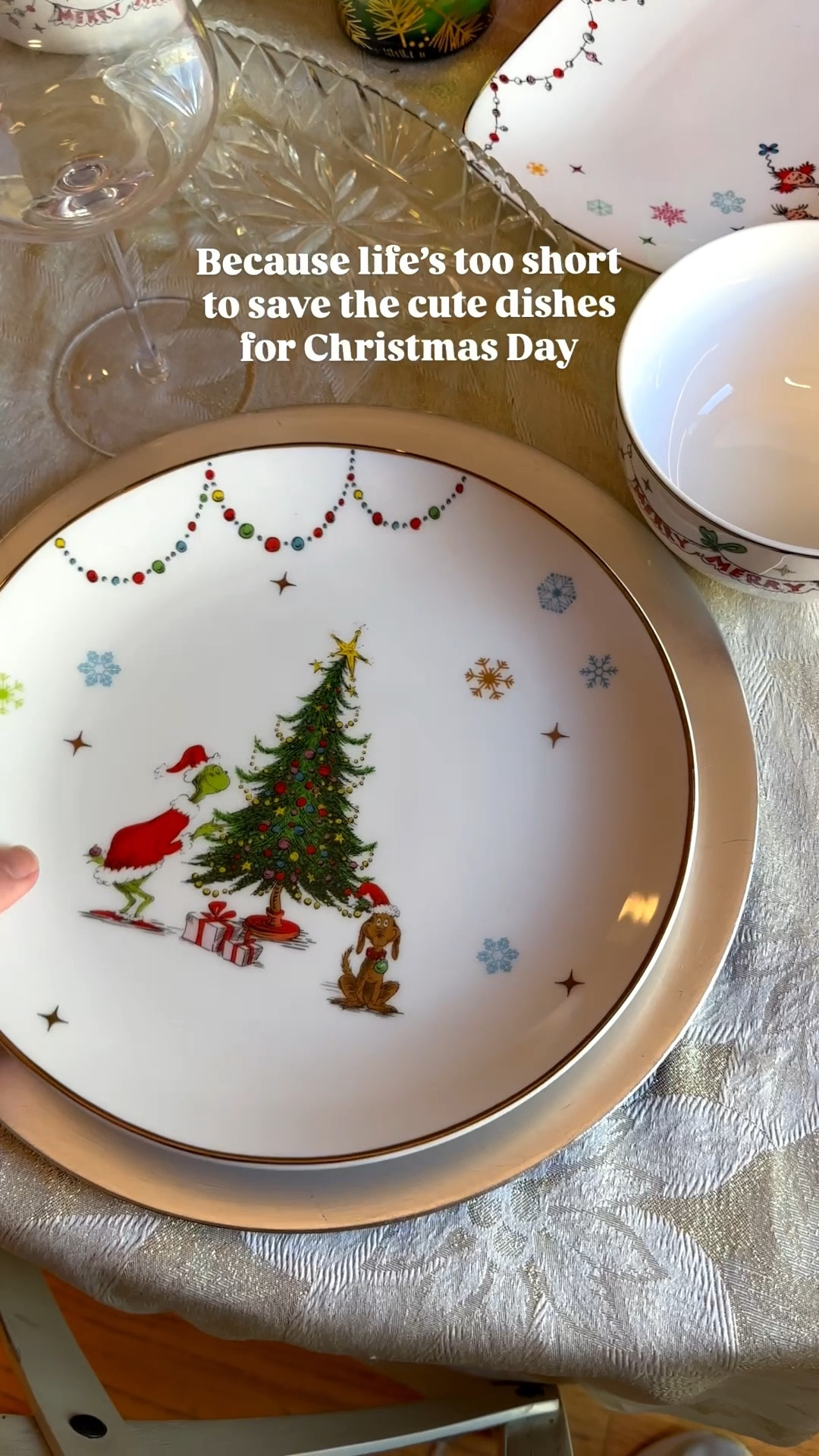 Do you use your “nice” holiday dishes throughout the entire holiday season, Or do you only save them for Christmas dinner? I got this Grinch set from Lenox and I think it’s too cute to be used only once a year  

#LTKHoliday #LTKGiftGuide #LTKHome