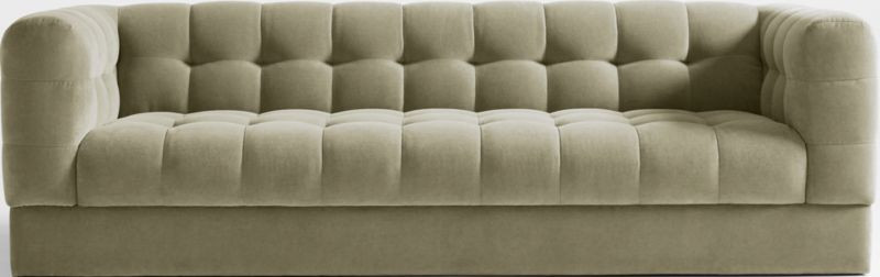 Chiltern Velvet Tufted Sofa 94" | Crate & Barrel | Crate & Barrel