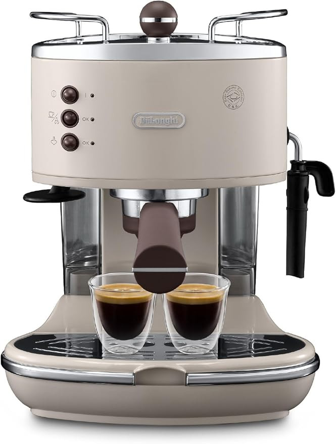 De'Longhi Vintage Icona Traditional Barista Pump Espresso Machine, Coffee and Cappuccino Maker, E... | Amazon (UK)