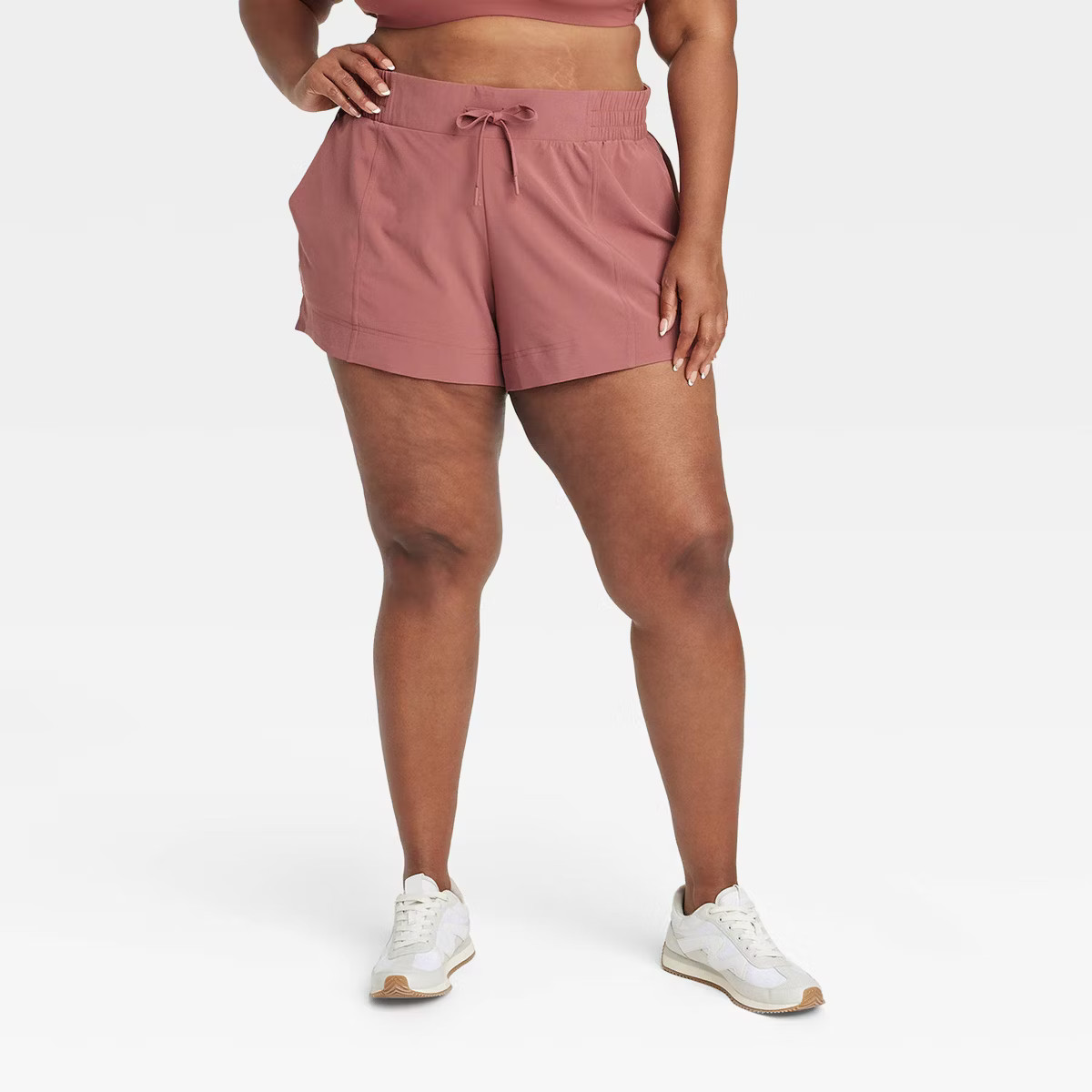 Women's Woven Mid-Rise Shorts 4" - All In Motion™ | Target