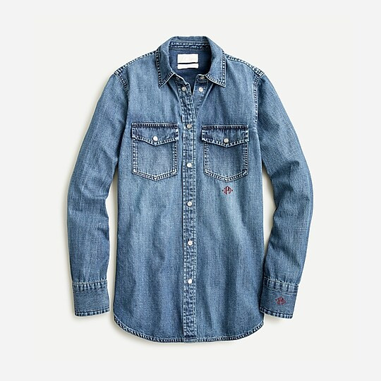 Slim-fit chambray shirt | J. Crew US