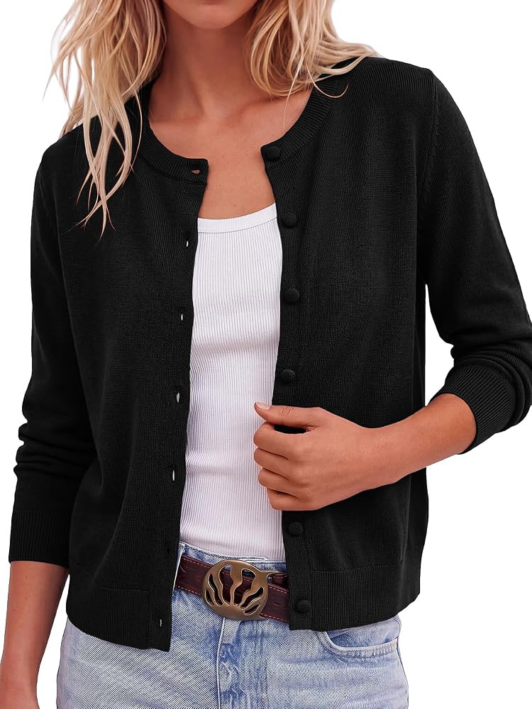BTFBM Cardigan Sweaters for Women Lightweight Sweater | Amazon (US)