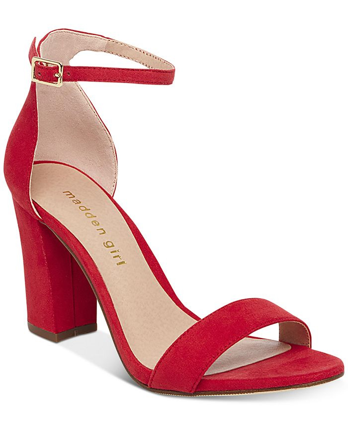 Madden Girl Bella Two-Piece Block Heel Sandals & Reviews - Sandals - Shoes - Macy's | Macys (US)
