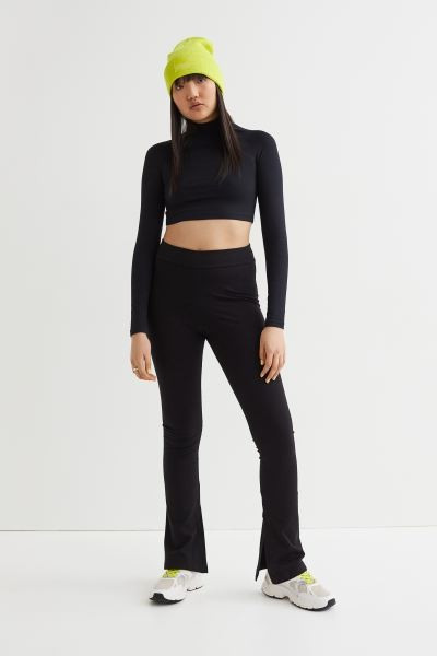Flared Slit-detail Leggings | H&M (US + CA)