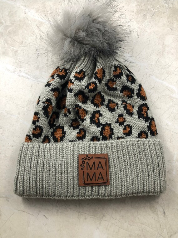 Gift for Her Valentines Days Gift Leopard Knit Beanie | Etsy | Etsy (US)