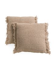 2pk 20x20 Basketweave Pillow Set | TJ Maxx