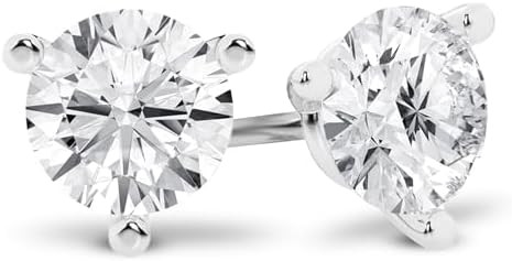 Belacqua Lab Grown Diamond Stud Earrings in 14K White or Yellow Gold | Amazon (US)