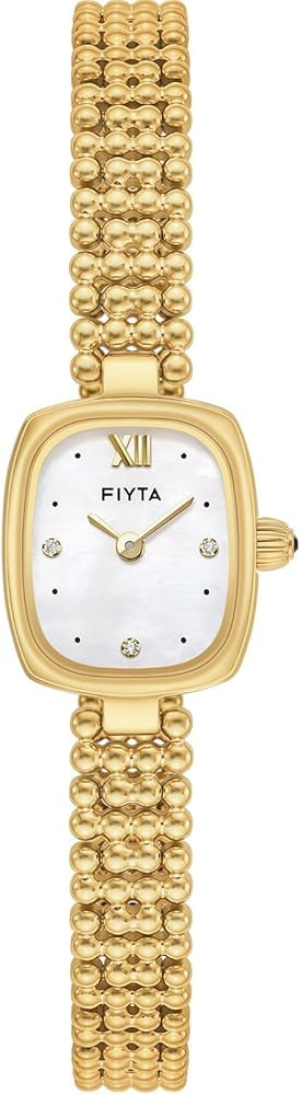 FIYTA Women's Gold Quartz Watch, Petite Cushion Case Square Watch with Sapphire Crystal, Jewelry ... | Amazon (US)
