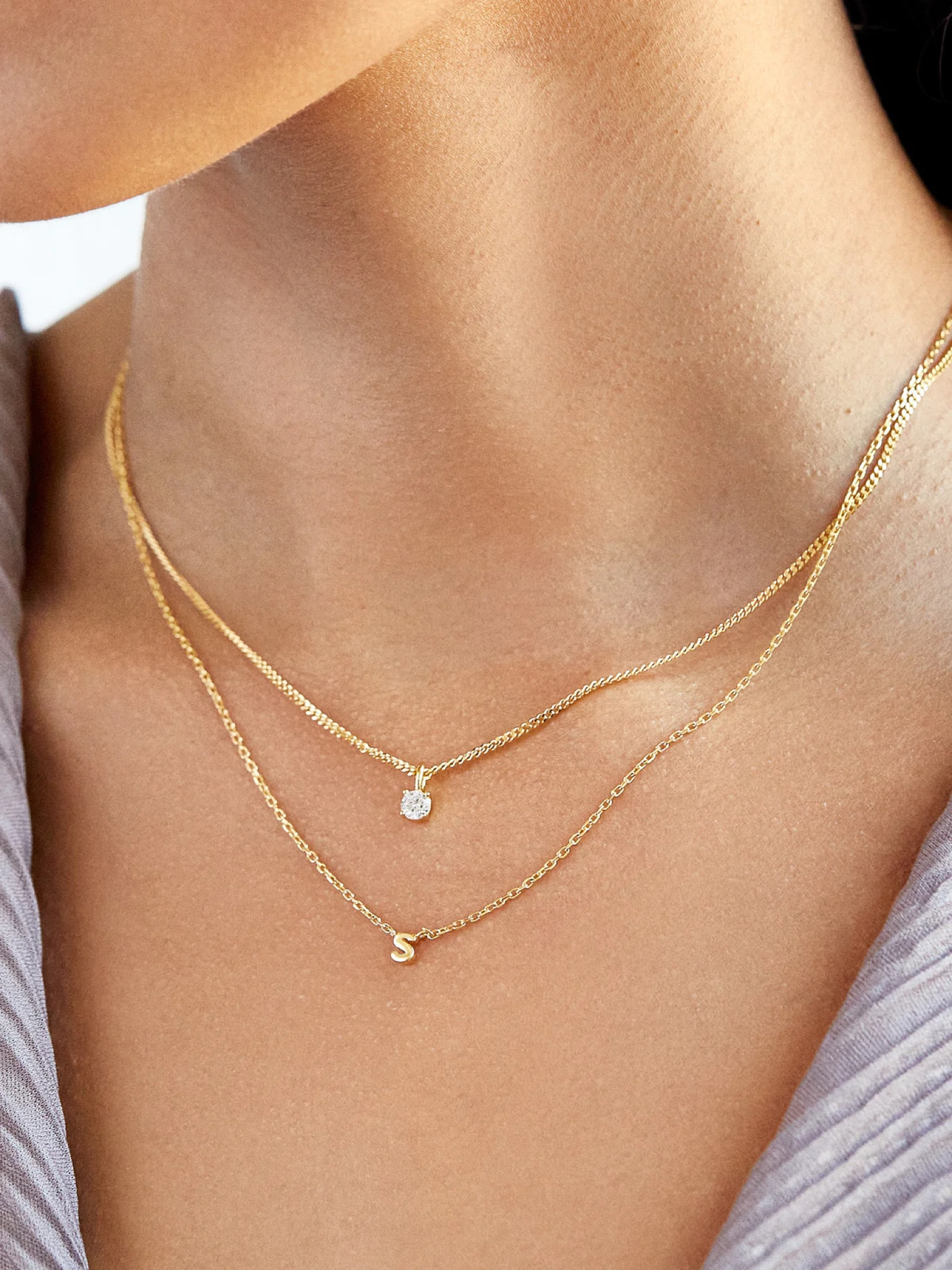 White Shell Double Chain Necklace curated on LTK