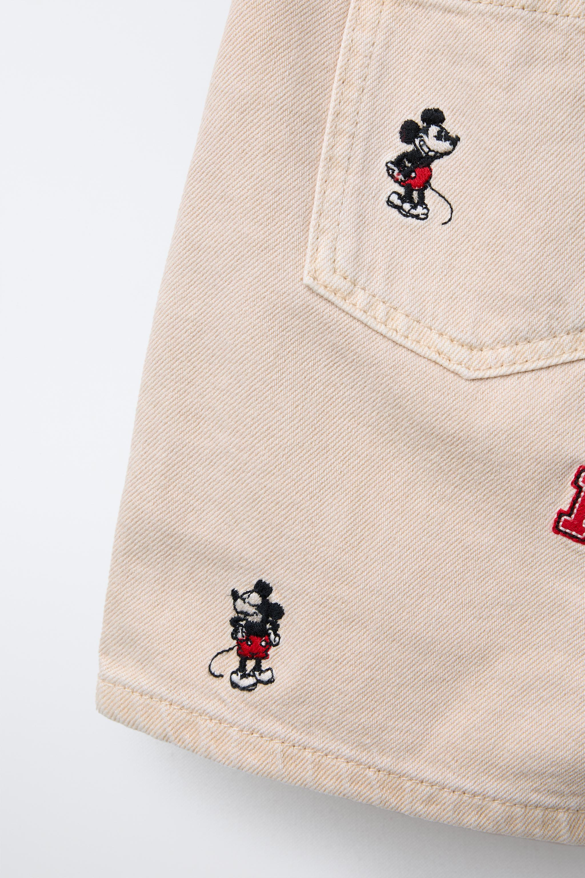 MICKEY MOUSE © DISNEY EMBROIDERED BERMUDA SHORTS | Zara US