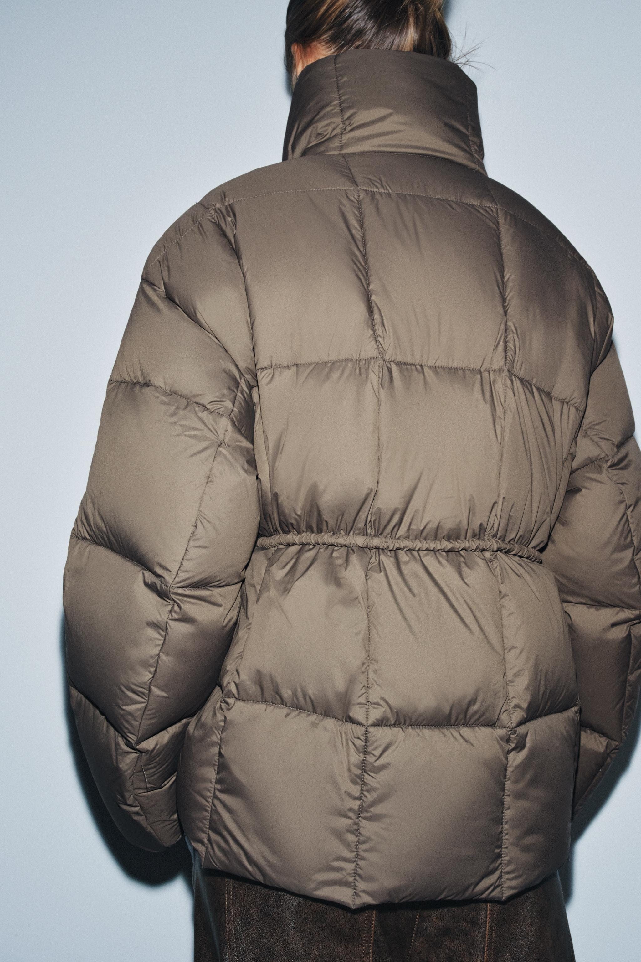 SHORT BELTED PUFFER COAT ZW COLLECTION | Zara US