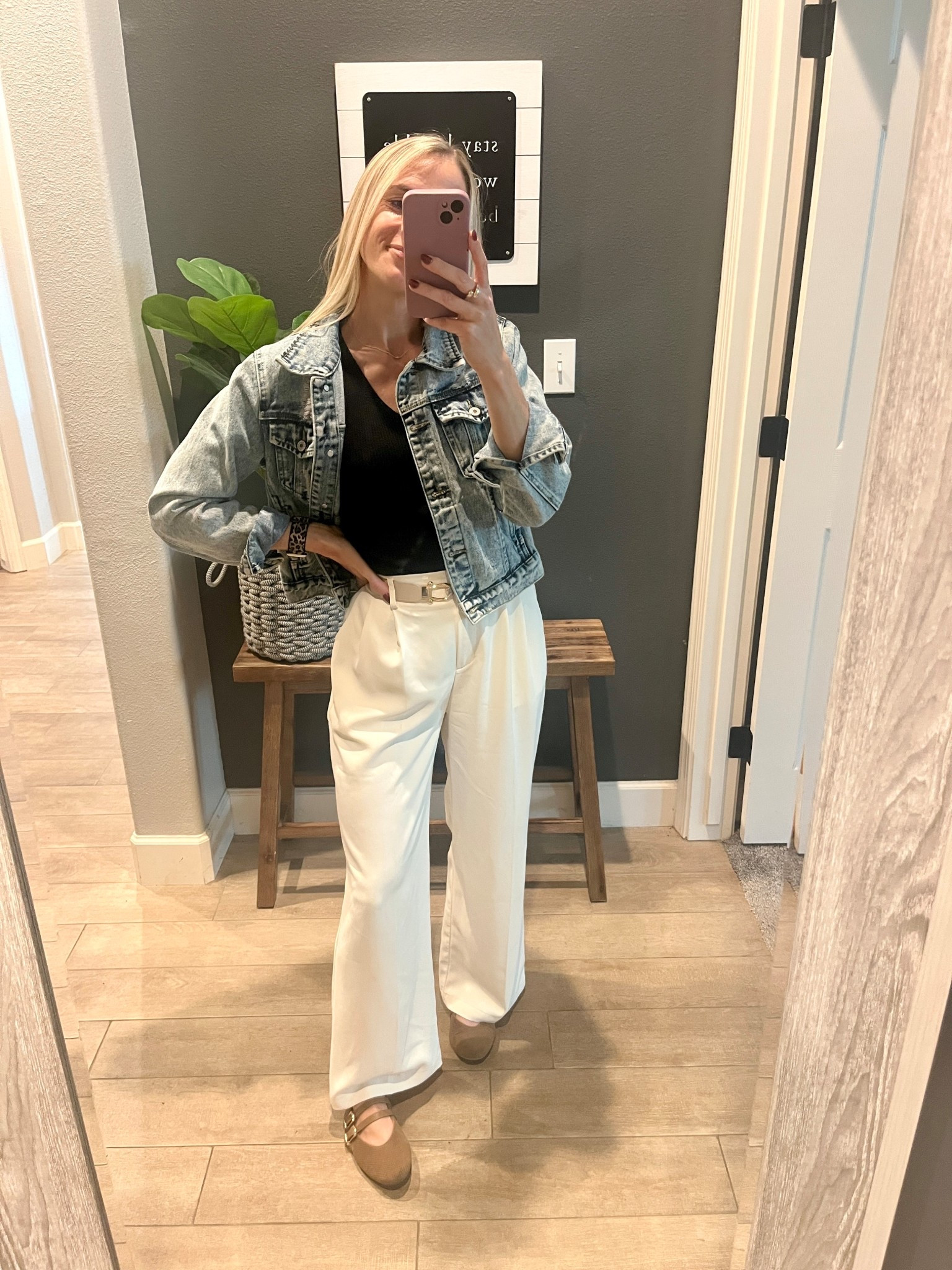 Teacher outfit // comfy trousers // workwear 

#LTKPetite #LTKWorkwear