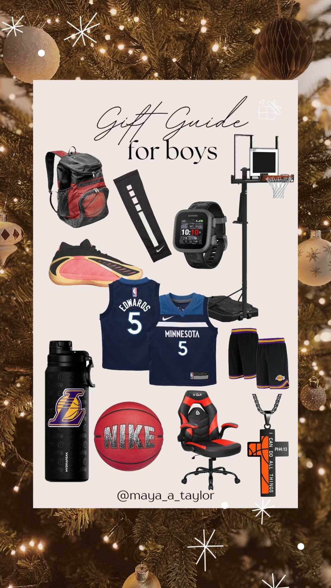 Gift guide 🎁 for boys!

Christmas gift ideas, Christmas gift guide for boys, Christmas gift ideas for basketball lovers, gift ideas for boys who love basketball, basketball hoop, nba jersey, garmin jr watch, nba gear

#LTKGiftGuide #LTKKids #LTKActive
