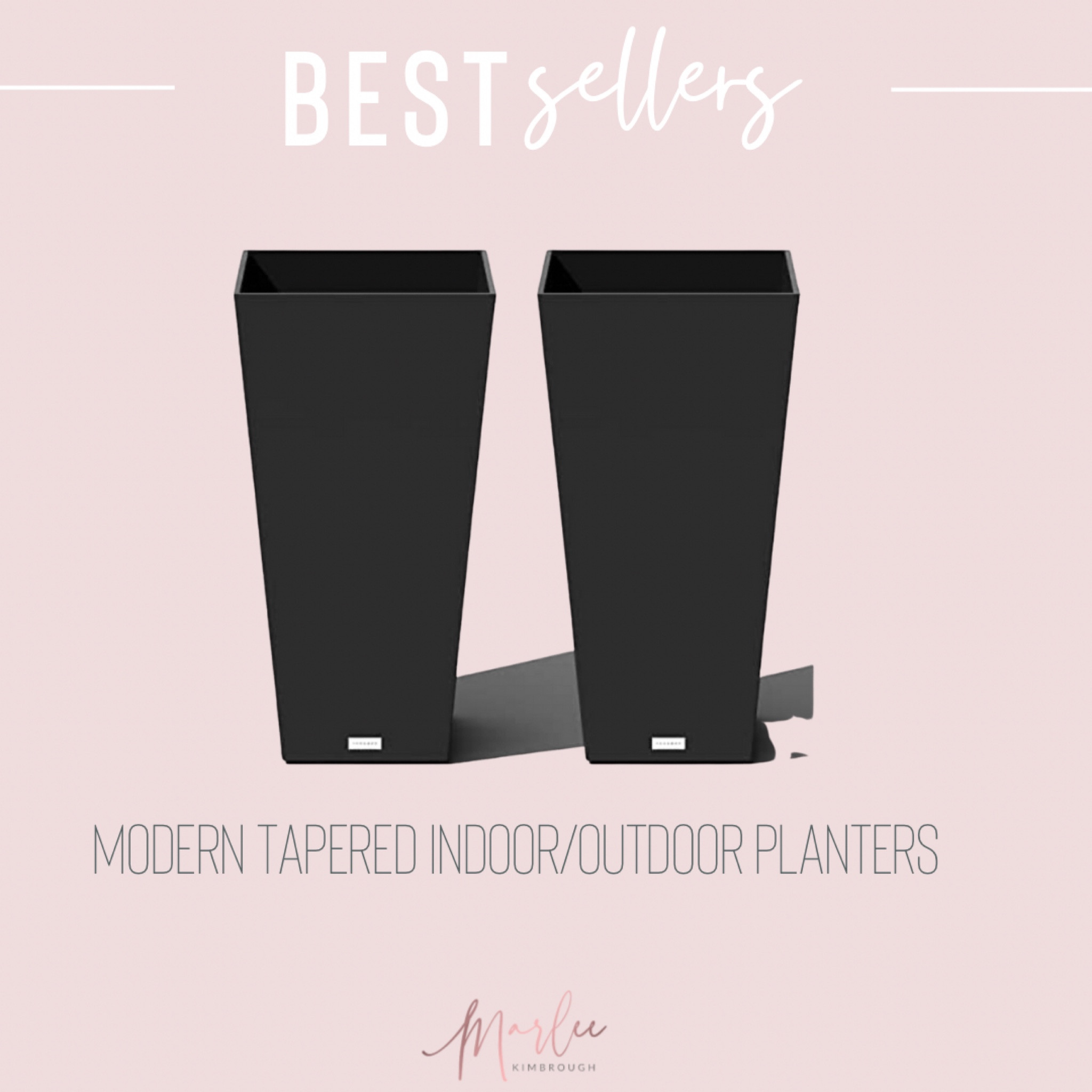 These Modern Tapered Indoor/Outdoor Planters are one of the best selling items on my storefront! They are high quality, durable, have a shelf with drainage to prevent having to fill it all with soil, and they are affordable!!! 

#LTKhome