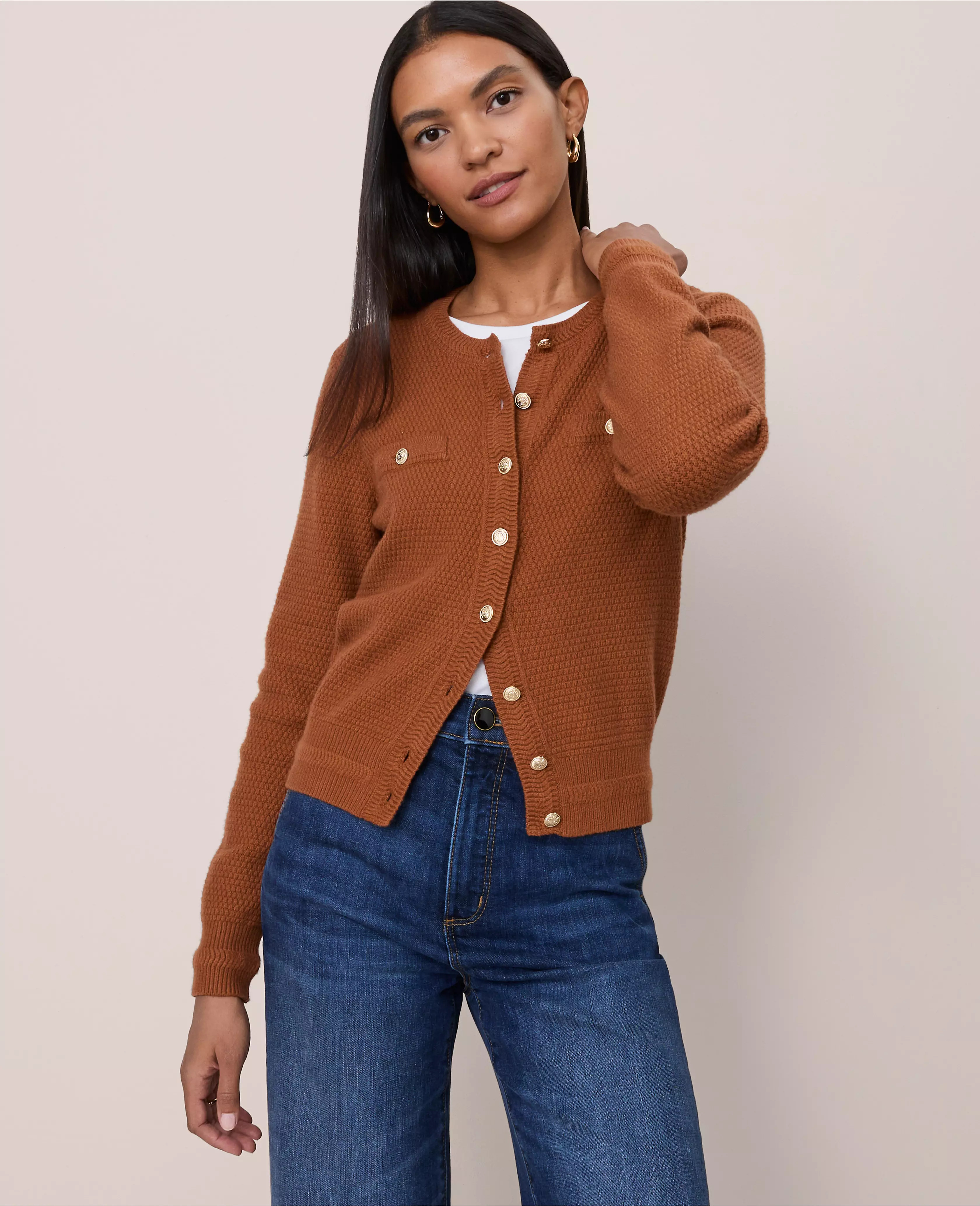 Textured Cardigan | Ann Taylor