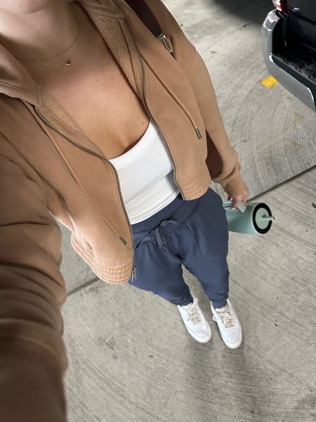 Jacket - XS (sold out in brown but linked the other color),
Joggers - Amazon (XS),
sneakers - true to size,
Tank isn’t my fav so I linked a tee I like betterr

#LTKfindsunder50 #LTKfindsunder100