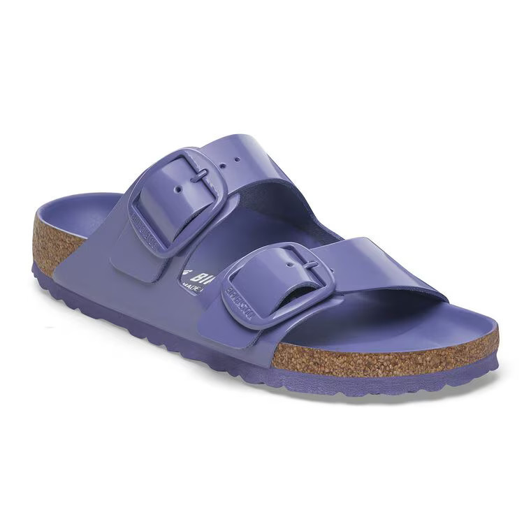 Arizona Big Buckle Natural Leather Patent High Shine Baby Blue | BIRKENSTOCK | Birkenstock USA