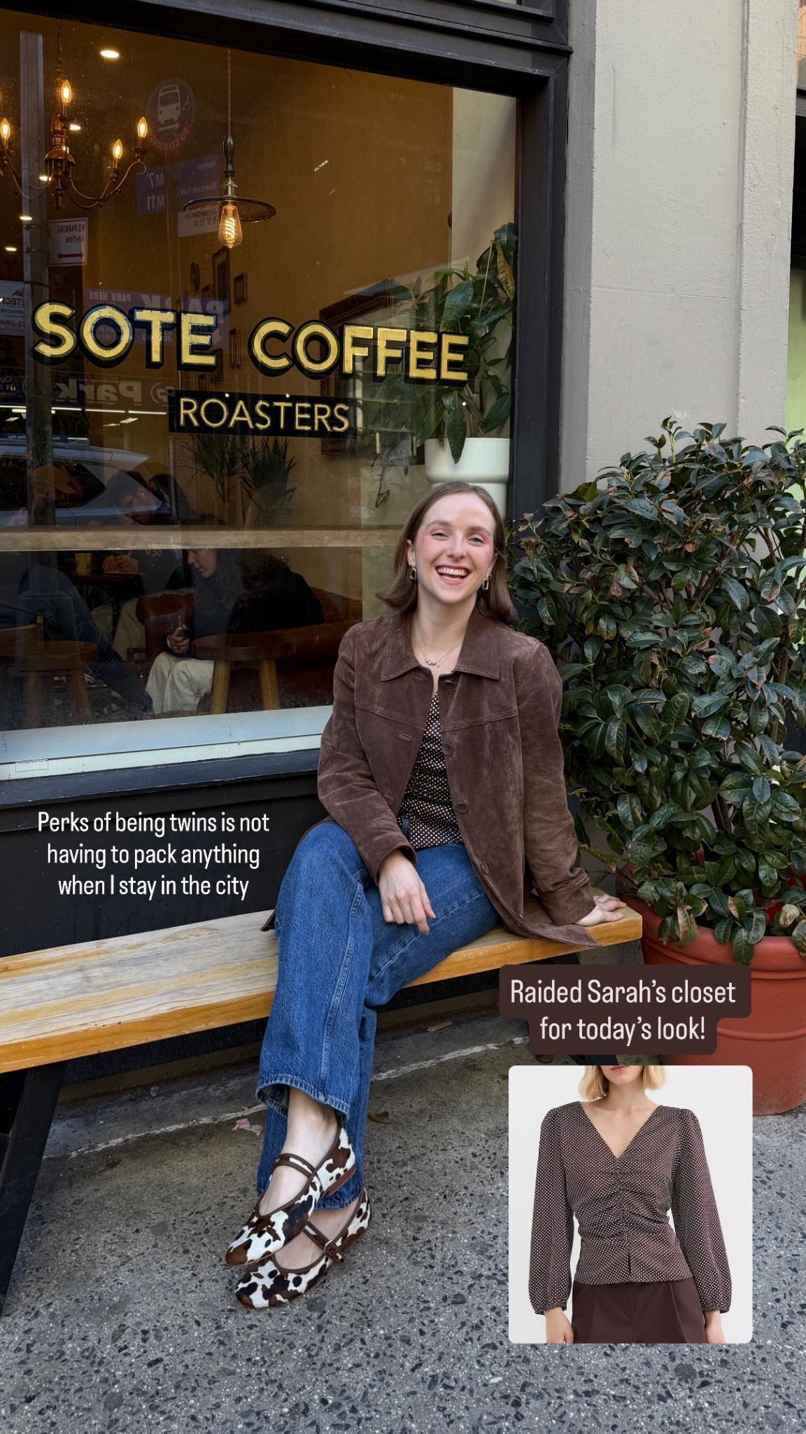 New York City spring transition outfit 
Xs petite blouse 50% off + free shipping 
Leather jacket owned & loved for 3 years 


#LTKPetite #LTKootd #LTKSaleAlert