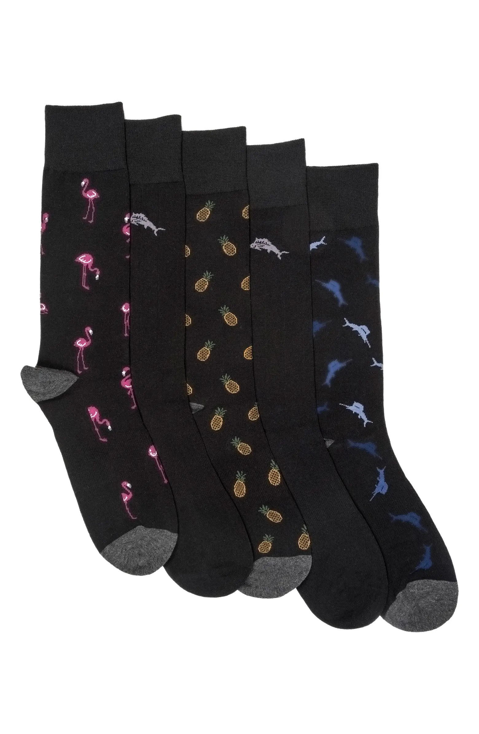 Tommy Bahama CoolMax® EcoMade 5-Pack Assorted Crew Socks | Nordstromrack | Nordstrom Rack