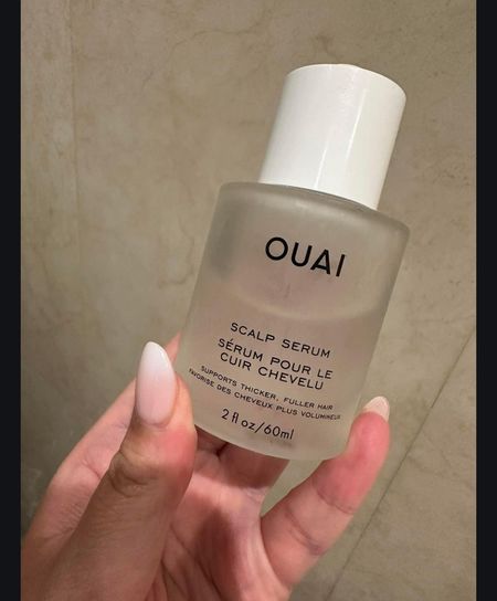 Thinning Hair Scalp SerumHealthy hair starts with the scalp. This serum helps balance and hydrate your scalp to create an ideal environment for hair to thrive. I am now tryinflg the Ouai scal serum, very highly rated! 

#LTKbeauty #LTKstyletip #LTKsalealert