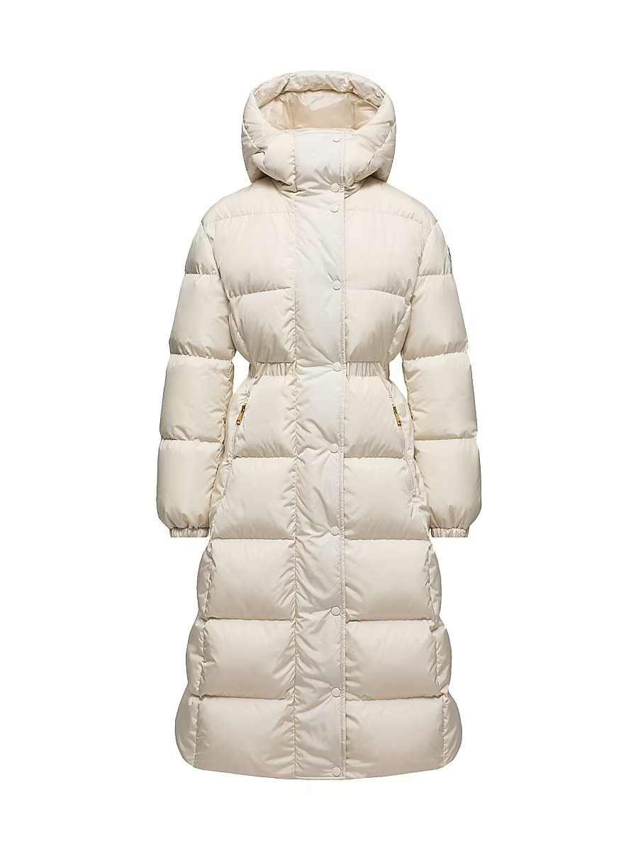 Women's Chamer Puffer Jacket with Wool Trim - White Ivory - Size XL | Saks Fifth Avenue