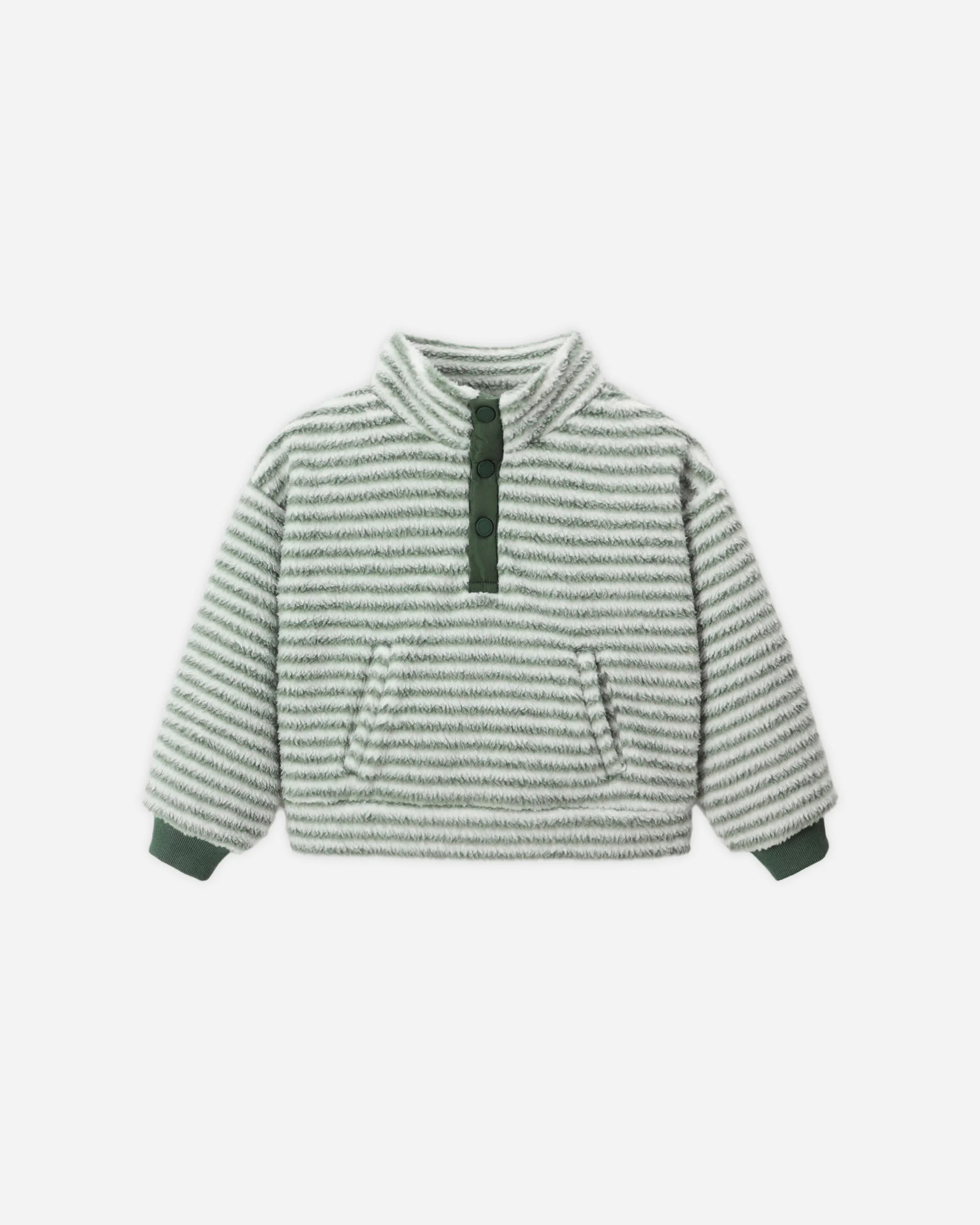Snap Pullover || Evergreen Stripe | Rylee + Cru