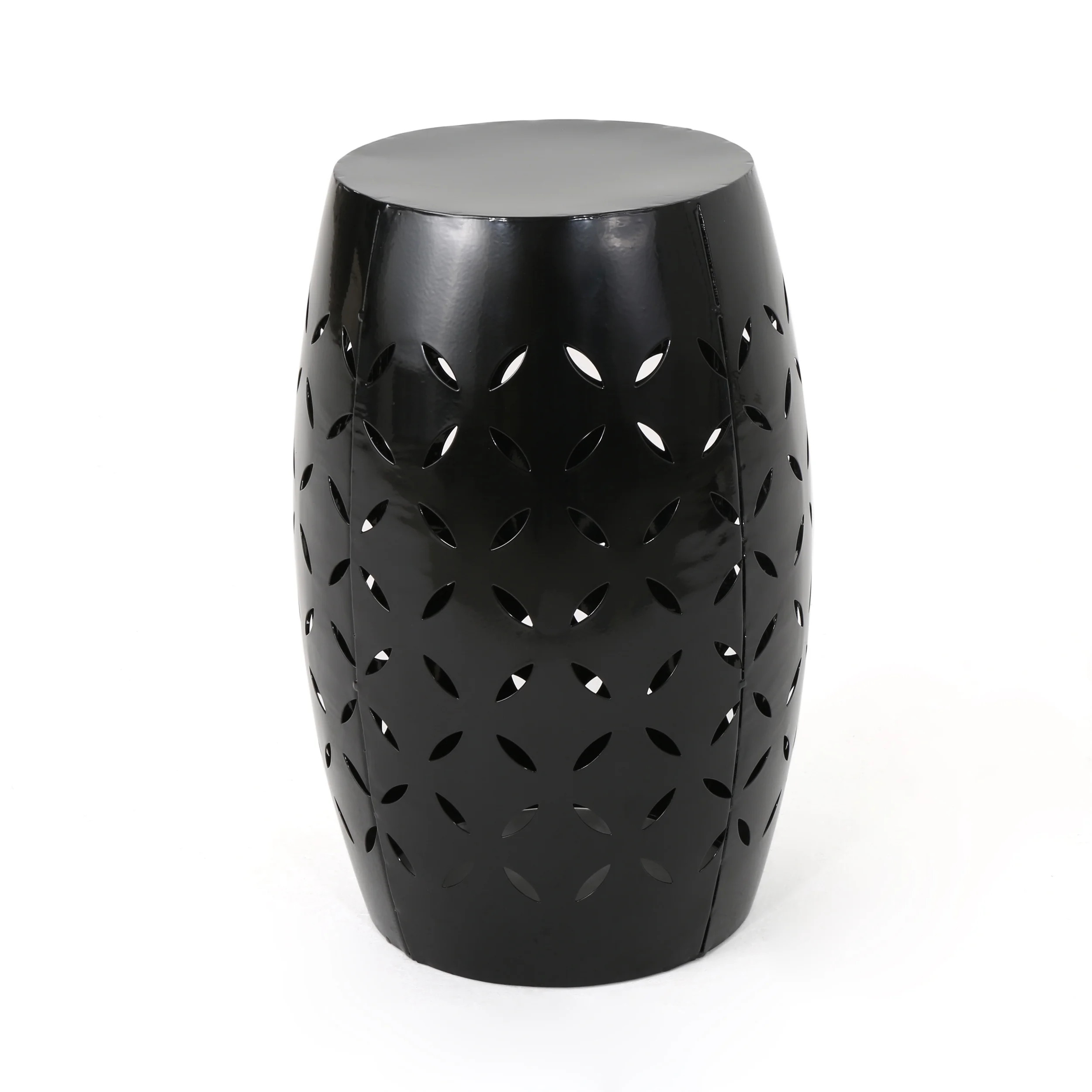 Cataleya Outdoor 12" Iron Side Table, Black - Walmart.com | Walmart (US)