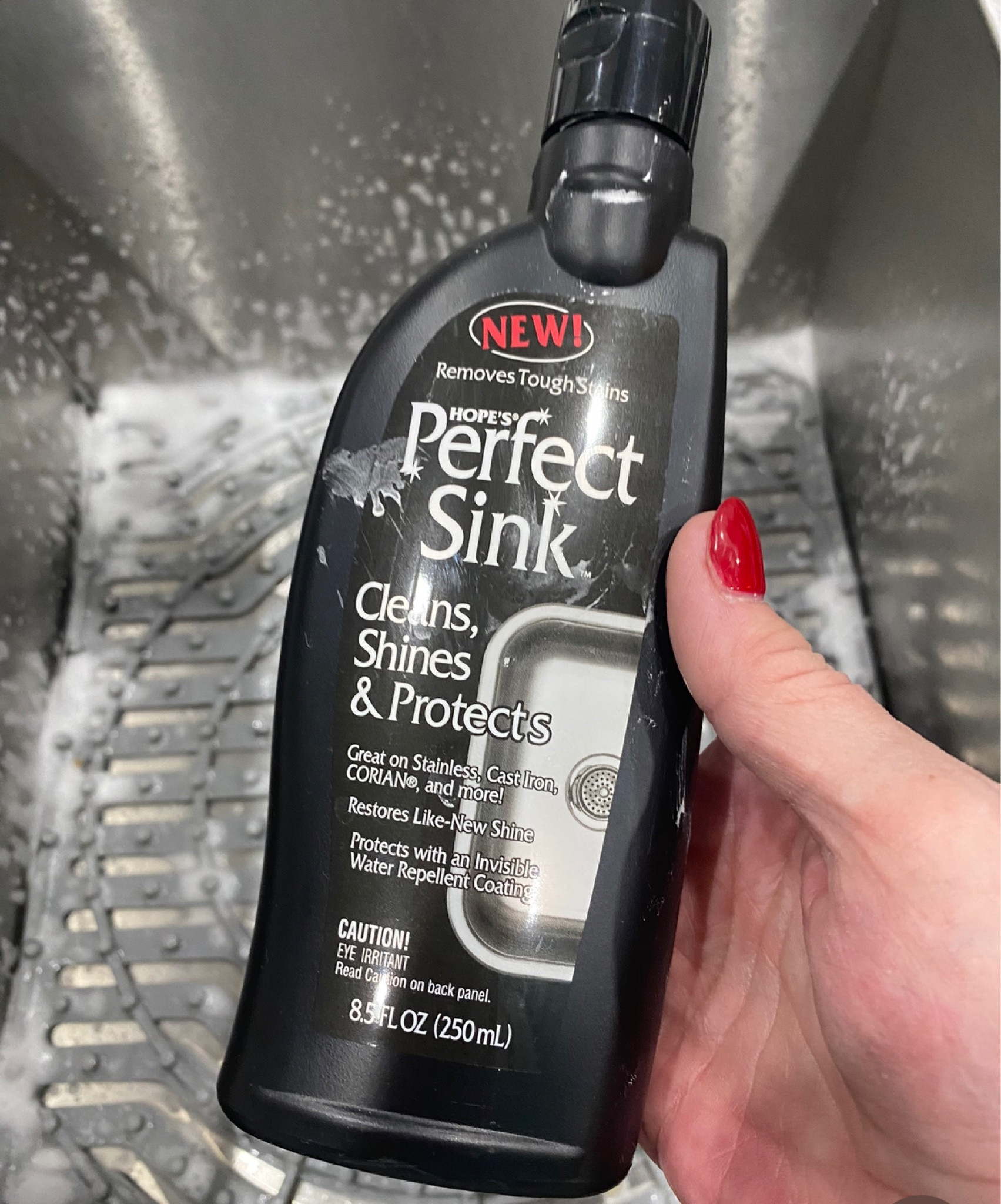 Hope's Perfect Sink Cleaner and Polish, Restorative, Removes