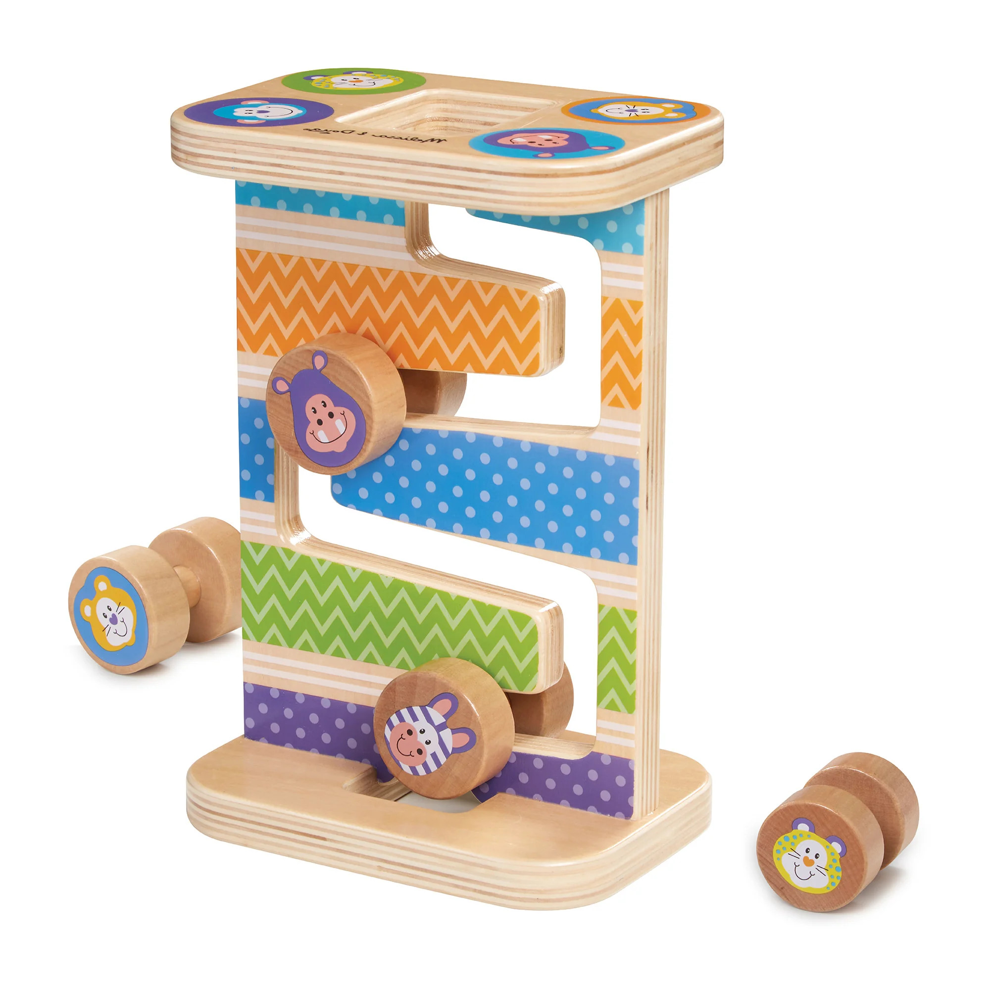 First Play Wooden Safari Zig-Zag Tower | Melissa and Doug